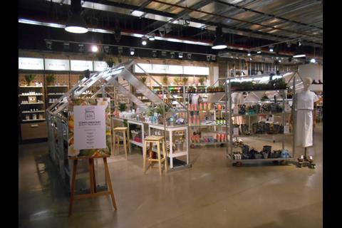 The new Urban Beauty area in Urban Outfitters’ store in Westfield London pays more than passing lip service to the organic trend